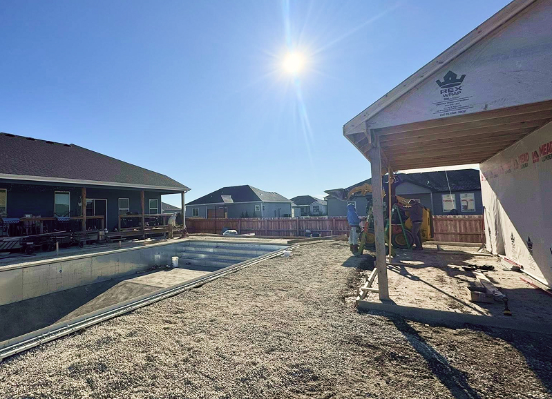 Pool Construction in Progress