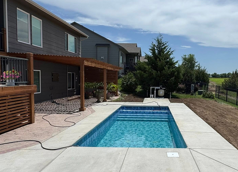 New Pool in Backyard